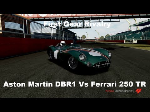 First Gear Rivalry Aston Martin DBR1 Vs Ferrari 250 Testa Rossa (Forza 4)