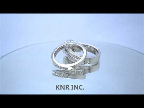 ASSCHER CUT DIAMOND ENGAGEMENT RING AND BAND 2.70CTW - KNR INC - 836