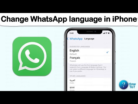 How to change WhatsApp language in iPhone - Add it from iPhone settings