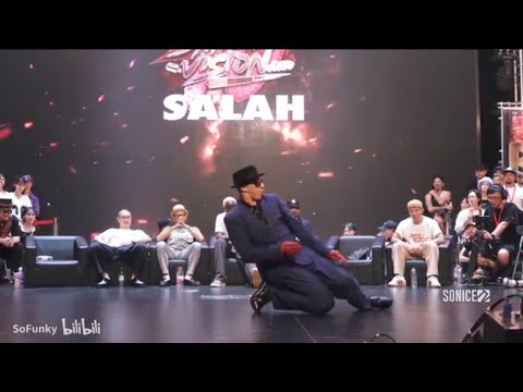 salah popping dance in China 2024