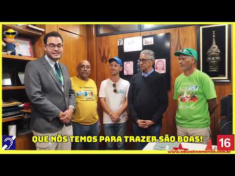 Tv Educativa A Epopéia de Marília SP à Cop 30  Professor Mestre Rafael Giovanetti Teixeira e Ademar Aparecido de jesus visitam o Deputado Federal Vicentinho do PT