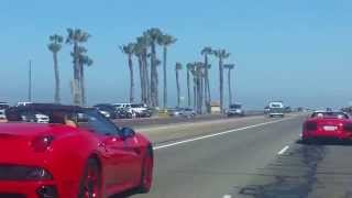 Baby You Can Drive My Car...Beep Beep Yeah! PCH HB Ferrari and R8