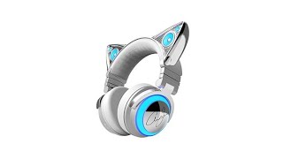 Video thumbnail for Brookstone Ariana Grande Wireless Cat Ear Headphones by HSNtv