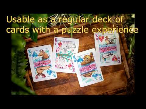 Saturn Magic - Red Fox Enchanted Puzzle Playing Cards