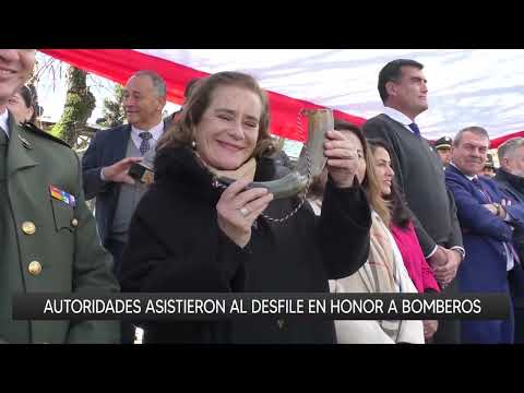 Santa Juana conmemora los 175 años de Bomberos con desfile y reconocimientos a voluntarios