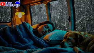 Download lagu Heavy Rain and Thunder Sounds in Van 🚗 Deep Sleep & Relaxation ASMR mp3