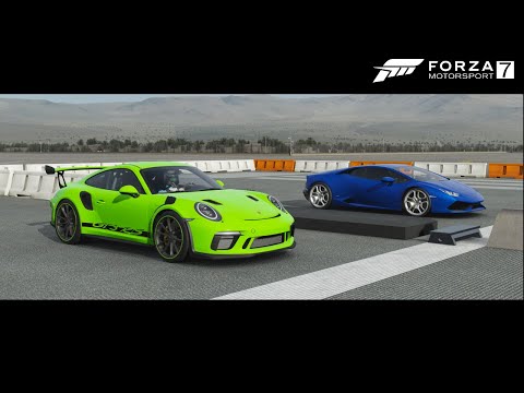 FM7 Drag Race - Huracan Vs Porsche 911 GT3 Rs