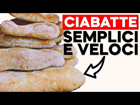Ricetta del pane ciabatta fatto in casa semplice e veloce