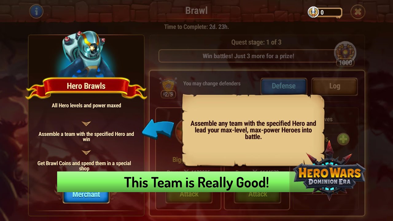 Orion Brawls and Brawl Shop — Hero Wars: Dominion Era