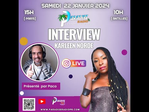 Interview Karleen Norde Sur Paradise Radio
