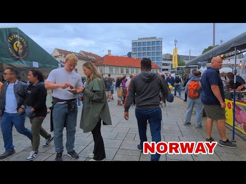 GLADMAT 2025 : Stavanger, Norway | Walking Tour 4K