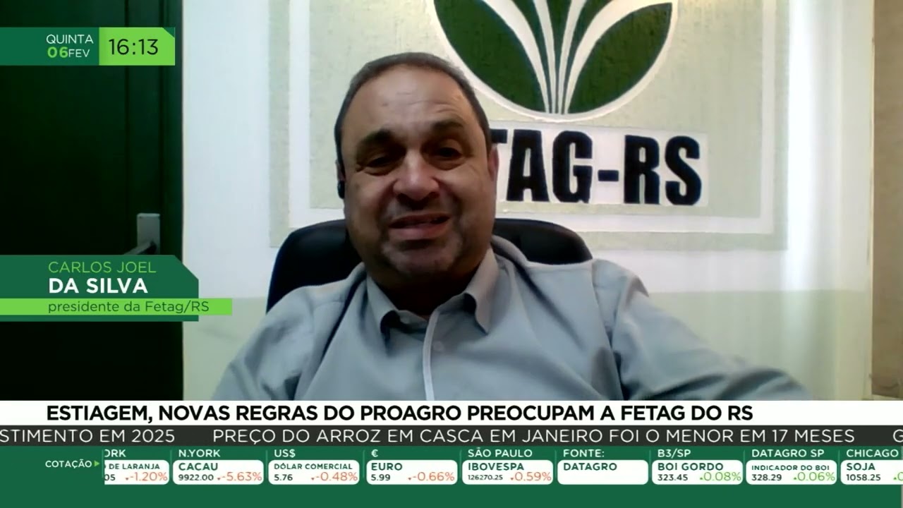 Estiagem, novas regras do ProAgro preocupam a Fetag do RS