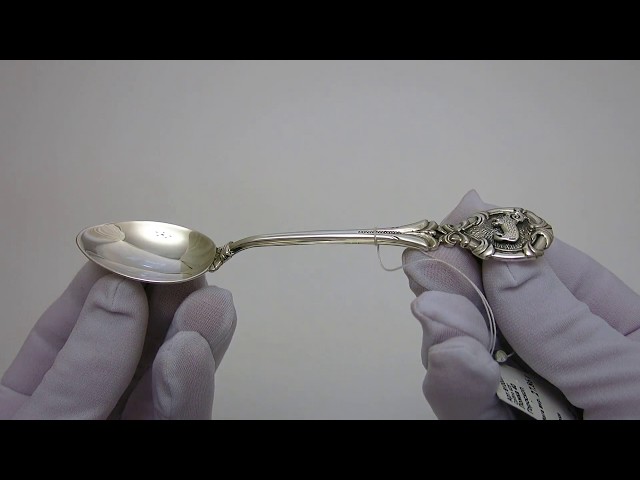 Серебряная ложка знак зодиака "Овен" Видеообзор