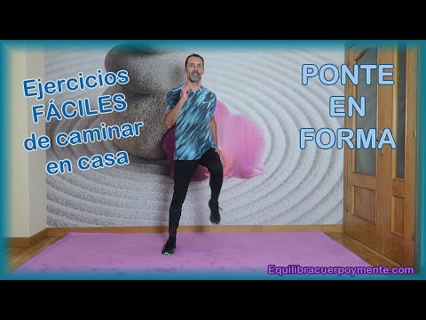 Ejercicios fáciles de caminar en casa.