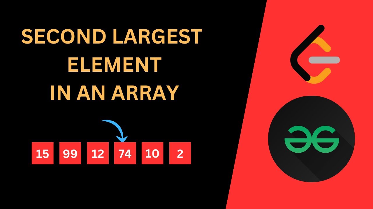 Second Largest element in an array || Java Solution || GeeksforGeeks