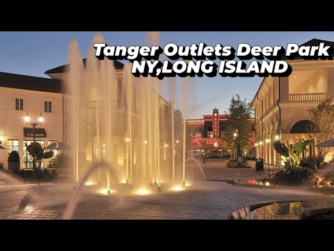 Walking Tour In Tanger Outlets Shopping Center Deer Park NY, Long Island