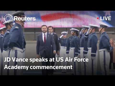 Video Thumbnail: LIVE: JD Vance speaks at US Air Force Academy commencement