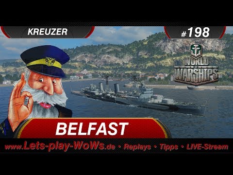 World of Warships Replay #198: Belfast [ 2 Gefechte | 6  Kills | 238 K ] deutsch