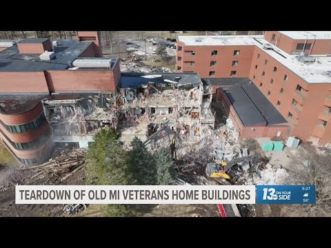 Demolition underway at old Michigan Veteran Home in Grand ...