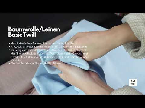 Baumwolle Leinen Basic Twill - der perfekte Stoff für Hosen und Jacken!