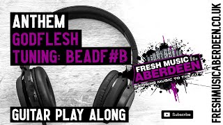 Godflesh - Anthem (Baritone Tuning - BEADF#B) || Guitar Play Along TAB
