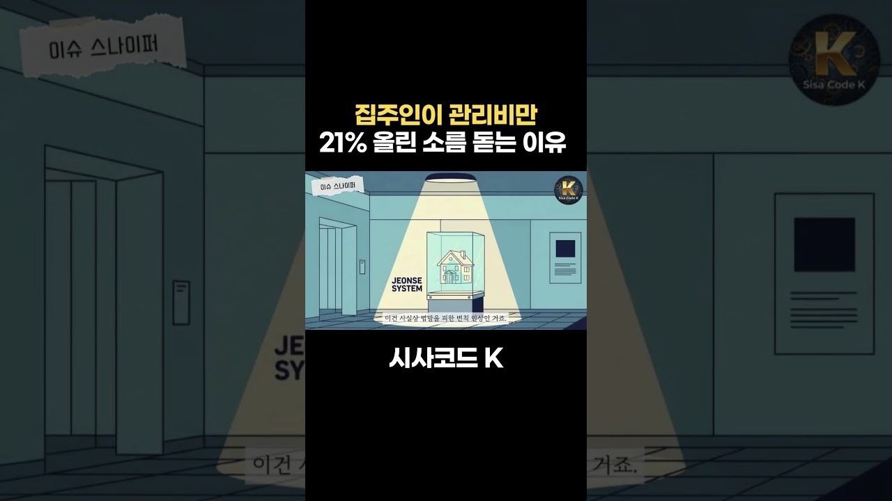 집주인이 관리비만 21% 올린 소름 돋는 이유