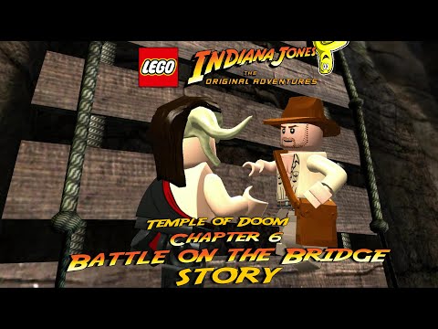 Lego Indiana Jones: Temple of Doom Chap 6 / Battle on the Bridge STORY - HTG