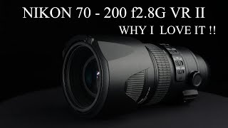 Video thumbnail for Nikon 70 200 f2 8G VR II Lens review and why I love it by Michael C. Gray Photography