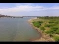 Train crossing Almatti Dam on Krishna River in Karnataka !!!