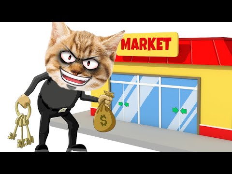 Talking Cats in Dangerous Supermarket Robbery 🛒🍫🍪
