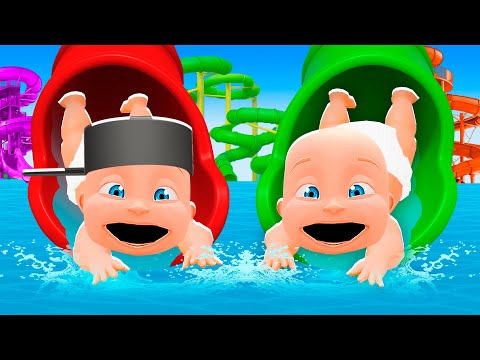 Babies Visit GIANT WATERPARK!