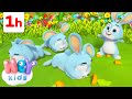 Sleeping Bunnies and More Kids Songs! | ONE HOUR | HeyKids Nursery Rhymes | Animals for Kids