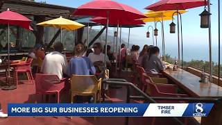Big Sur businesses reopen as Timber Fire containment grows, Highway 1 closure shrinks