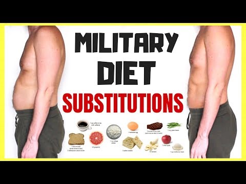 MILITARY DIET SUBSTITUTE FOOD LIST  🍎🥕🥦 Vegan, Vegetarian, Food Allergies | Lose 10 lbs in 3 Days Video