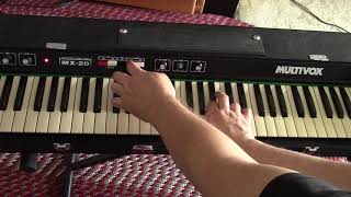Video thumbnail for 1977 Multivox MX-20 Electronic Piano Keyboard by keyboard resource