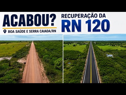 RECUPERAÇÃO DA RN 120, ENTRE AS CIDADES DE BOA SAÚDE E SERRA CAIADA/RN. #djiflip #tvchicocobradagua 