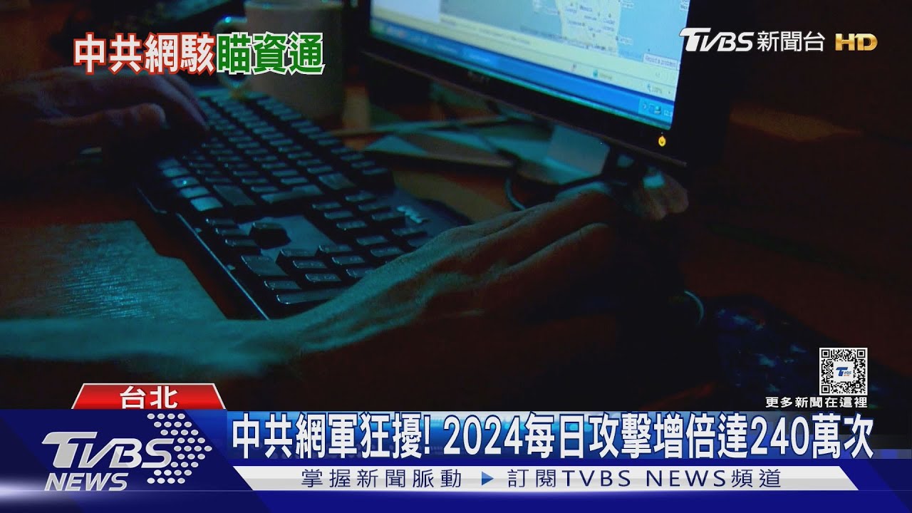 中共網軍狂擾! 2024每日攻擊增倍達240萬次