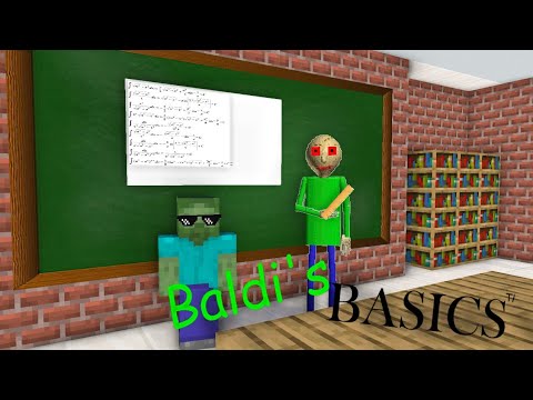 Baldi's Basic Become Teacher -Minecraft Animation