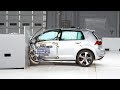 2015 Volkswagen GTI small overlap IIHS crash test ...