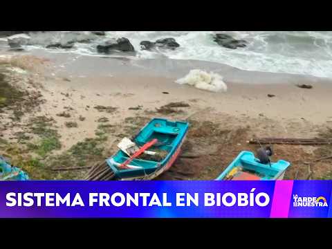 Fuertes vientos y marejadas altas en costa del Biobío