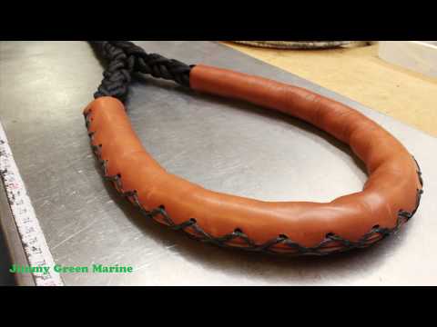 How its Made - Mooring Warp with Leather Anti-Chafe Loops