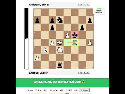 Emanuel Lasker vs Andersen, Erik Sr | Copenhagen sim : Stunning #Chess Game