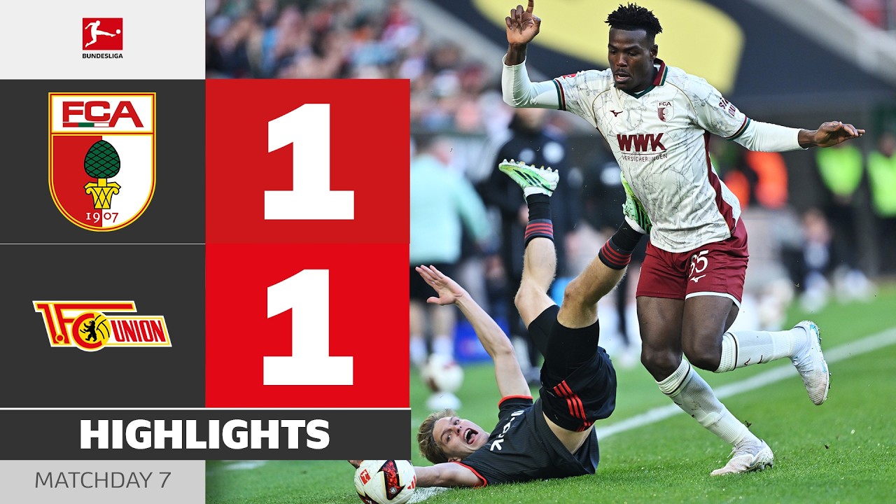 A Red Card Each! | FC AUGSBURG - UNION BERLIN | Highlights | Matchday 7 – Bundesliga 2026/27