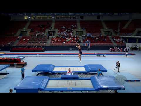 MELNIK Mikhail (RUS) - 2017 Trampoline Worlds, Sofia (BUL) - Qualification Trampoline Routine 2