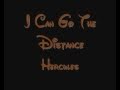 I Can Go The Distance - Hercules Lyrics 