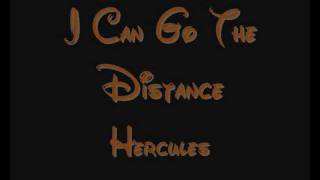 I Can Go The Distance - Hercules Lyrics