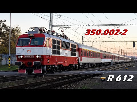 350.002-2 na čele vlaku R 612 - Rampová (31.10.2020)