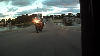 preview picture of video 'Ponte Leonel Viera entre Punta del Este e La Barra motos XJ6F Hornet VFR1200F'