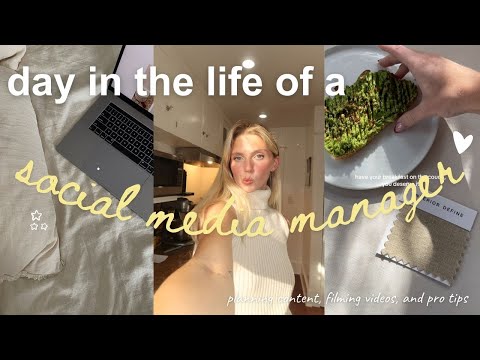a day in the life of a social media manager | filming, creating content calendars, & pro tips!