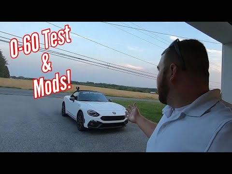 Testing the 0-60 of the Fiat 124 Spider Abarth & Discussing Modification Plans!